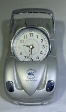 Rare Silver Light Up Hands Sports Car Clock Working Great American Automotive ￼ picture