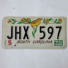 1995 SOUTH CAROLINA LICENSE PLATE  🔥FREE 📬🔥 JHX 597 ~ VINTAGE BIRD GRAPHIC  picture