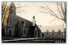 c1910's St. Andrew's Church & Parish House New Berlin NY RPPC Photo Postcard picture
