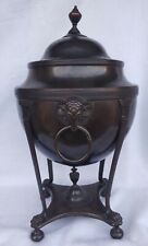 Antique Old Vintage Bronze English Georgian Rams Head Coffee Tea Pot Urn picture
