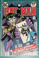 Batman 251 DC Comics 1973 Neal Adams Joker Cover 2.0/2.5 picture