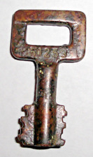 Antique Vintage Key Bronze 19th c. Bulgarian with Embossed Text picture