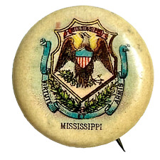 1896 MISSISSIPPI State Seal Duke Cigarette 7/8