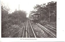 Mt. Tom Railroad Holyoke Massachusetts Tracks Traain Car Undivided Back Postcard picture