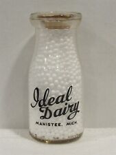 TRPHP Milk Bottle Ideal Dairy Farm Manistee MI MANISTEE CO Vim Vigor Vitality picture