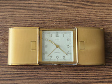 Vintage 1950s Wind Up Travel Alarm Clock Semca 7 Jewels picture