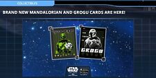 Topps Star Wars Card Trader GROGU HALFTONE 9 Card Set  UC + RARE WORKBENCH picture