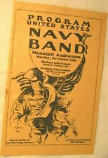 Vtg 1927 United States Navy Band Program Minneapolis Mn Municipal Auditorium U S picture