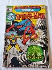 Rare 1971 Vol 1 Issue #8 King Size (Big 64 Pgs) The Amazing Spider-Man And... picture