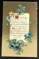 c1914 H.M. Burnside Postcard Antique Greeting Card Poem Vintage 1900s Early  picture