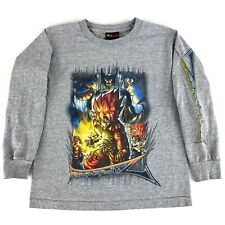 Vintage 2001 Dragon Ball Z Goku Anime 2-Sided Long Sleeve Youth Shirt Size Small picture
