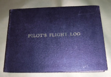 Vintage Aviator’s Pilot Log Book  1942 CROSS COUNTRY PATROL FLIGHT LOG picture