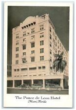 c1920's The Ponce De Leon Hotel & Restaurant Building Miami Florida FL Postcard picture