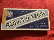 Vintage 1920’s Rolls Razor Imperial No 2 Safety Razor Kit In Original Blue Box picture