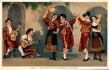 Spanish Dance Act 2 Mission Play San Gabriel California CA 1920s Art Postcard picture