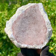 1.21LB Rare Moroccan Pink magnesite and White Pine Stone mineral spirit ruby picture