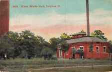 Water Works Park, Delphos, Ohio OH - 1912 Vintage Postcard picture