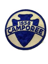 Vintage 1958 Camporee Arrowhead Design Boy Scout BSA Patch picture
