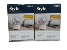 LOT OF 2 Style Selections 4 in 5020101 3 Speed Oscillating Desk Fan USB Powered picture
