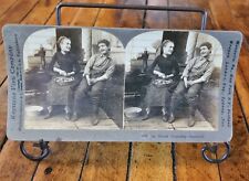 Antique 1900 KEYSTONE Stereoview DUTCH COURTSHIP - HARMONY picture