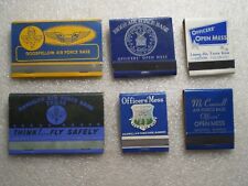 AIR FORCE BASE~VINTAGE MATCHBOOKS~LOT OF 6 picture