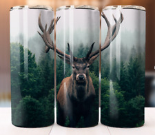Deer Mountain Tumbler 20 oz Skinny Cup Mug Stainless Steel picture