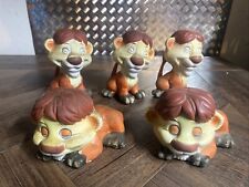 Vtg lot of 5 Disney 1950s LAMBERT THE SHEEPISH LION Porcelain Bone China Figures picture
