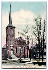 c1910 Presbyterian Church Kendallville Indiana IN Hand-Colored Postcard picture