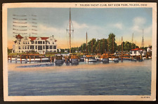 Vintage Postcard 1937 Yacht Club, Bay View Park, Toledo, Ohio (OH) picture
