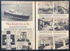 HMY Royal Yacht Britannia 1954 pictorial “When Royalty Goes to Sea” picture