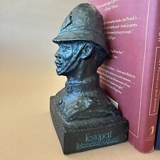 Vintage Oxford Bobby 2  Bookends, Heavy Cast Resin Busts / Pharmaceutical Promos picture