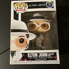 ELTON JOHN GREATEST HITS #62 FUNKO POP VAULTED White Suit & Pink Glasses NEW picture