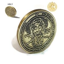 First Pentacle of the Sun + 72 names of God kabbalah King Solomon Coin seal picture