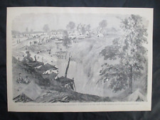 1885 Civil War Print - Siege of Vicksburg, Mississippi, Life if the Trenches picture