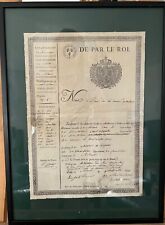 Louis XVIII, 1822, Restoration Period, Passport of the City of Mulcent  picture
