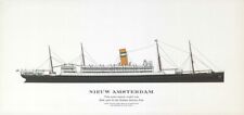 Nieuw Amsterdam ocean liner 1906. Holland-America Line. Rotterdam-NYC 1961 picture