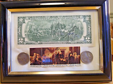 Bicentennial gift- Currency/Coin and Stamps. Beautiful framing. . picture