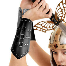 Leather Bracer Arm Cuff Armor Medieval Vambrace Viking Guard Leather Gauntlet picture