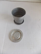 1904 St Louis Exposition Collapsible aluminum cup 2 5/8
