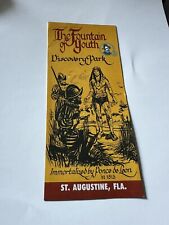 The Fountain Of Youth St. Augustine Florida Brochure Discovery Park Rare picture