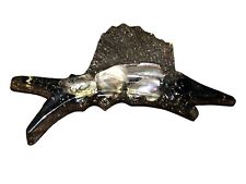 MCM Vintage Abalone Shell Lucite SwordFish Wall Art Plaque Shell art picture