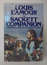 Louis L'Amour The Sackett Companion 1st Edition Hard Cover Book Bantam Books EUC picture