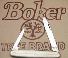 Vintage HEINR BOKER SOLINGEN Senator Penknife Patterned Metal Handles Light Use picture