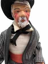 Folk Art French Country Provence Santon France Old Man Figurine 10 in VTG Statue picture
