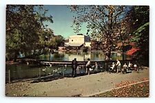 Cincinnati Ohio Zoological Gardens Opera Pavilion Lake Como Vintage Postcard picture