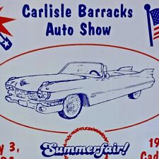Vintage 1994 Carlisle Barracks Auto Show 1959 Cadillac Pennsylvania Metal Plaque picture