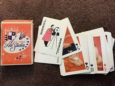 Vintage Fifty-Two Art Studios Novelties Pinup Playing Cards EUC picture