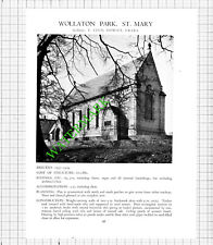 Wollaton Park St Mary's Church Cecil Howitt   - c.1947 Article picture