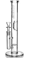 TALL Grav® Labs Medium STRAIGHT Base W/ Disc Glass Water Pipe THICK Bong *USA* picture