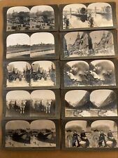 Keystone View Company - 100 consecutive stereoview slides, 400-499 Many country picture